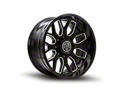 Thret Offroad Monarch Gloss Black Milled 8-Lug Wheel; 22x10; -21mm Offset (03-09 RAM 2500)