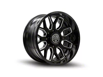 Thret Offroad Monarch Gloss Black Milled 8-Lug Wheel; 22x10; -21mm Offset (03-09 RAM 2500)