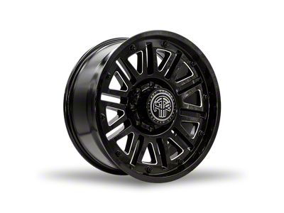 Thret Offroad Storm Gloss Black Milled 8-Lug Wheel; 20x9; 0mm Offset (03-09 RAM 2500)