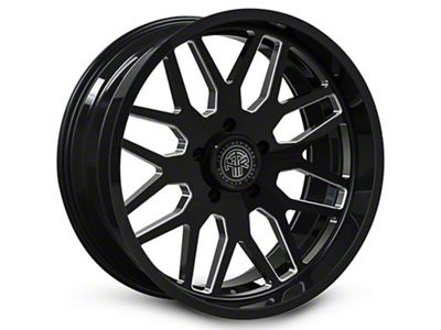 Thret Offroad Monarch Gloss Black Milled 6-Lug Wheel; 20x10; -21mm Offset (04-08 F-150)