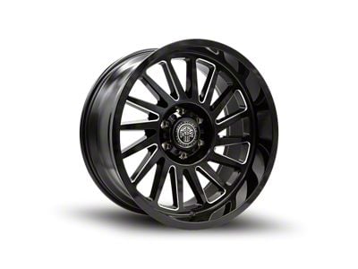 Thret Offroad Omega Gloss Black Milled 6-Lug Wheel; 20x10; -21mm Offset (04-08 F-150)