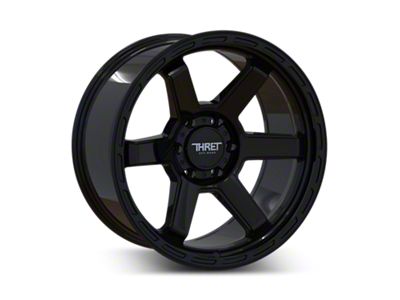 Thret Offroad Thunder Gloss Black 6-Lug Wheel; 20x9; 0mm Offset (04-08 F-150)