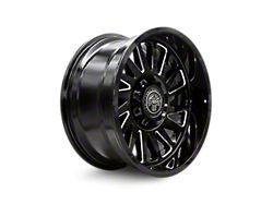 Thret Offroad Omega Gloss Black Milled 6-Lug Wheel; 22x10; -21mm Offset (07-13 Sierra 1500)