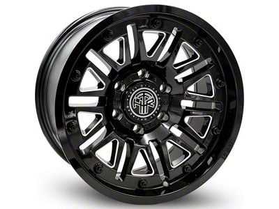 Thret Offroad Storm Gloss Black Milled 6-Lug Wheel; 20x9; 0mm Offset (07-13 Sierra 1500)