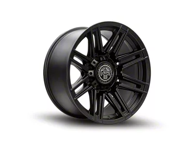 Thret Offroad Dropzone Satin Black 8-Lug Wheel; 20x10; -21mm Offset (11-14 Silverado 2500 HD)