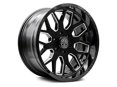 Thret Offroad Monarch Gloss Black Milled 6-Lug Wheel; 20x10; -21mm Offset (07-14 Tahoe)