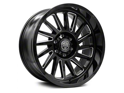 Thret Offroad Omega Gloss Black Milled 6-Lug Wheel; 20x10; -21mm Offset (07-14 Tahoe)