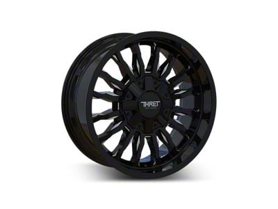 Thret Offroad Gamma Gloss Black Milled 8-Lug Wheel; 18x9; -12mm Offset (08-10 F-250 Super Duty)