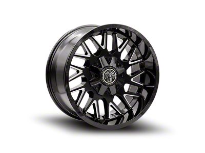 Thret Offroad Revolver Gloss Black Milled 6-Lug Wheel; 17x9; -12mm Offset (09-14 F-150)