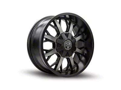 Thret Offroad Vulcan Satin Black Dark Tint 8-Lug Wheel; 17x9; 0mm Offset (10-18 RAM 3500 SRW)