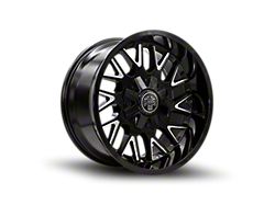 Thret Offroad Revolver Gloss Black Milled 8-Lug Wheel; 20x10; -21mm Offset (11-16 F-350 Super Duty SRW)