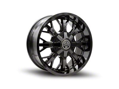 Thret Offroad Vulcan Gloss Black 6-Lug Wheel; 20x9; 0mm Offset (15-20 F-150)