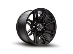 Thret Offroad Dropzone Satin Black 8-Lug Wheel; 20x10; -21mm Offset (15-19 Silverado 3500 HD SRW)