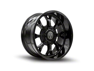 Thret Offroad Viper Gloss Black 8-Lug Wheel; 20x10; -21mm Offset (15-19 Silverado 3500 HD SRW)