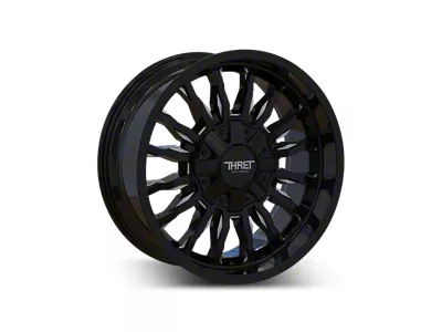 Thret Offroad Gamma Gloss Black Milled 8-Lug Wheel; 18x9; -12mm Offset (17-22 F-250 Super Duty)