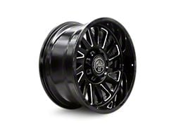 Thret Offroad Omega Gloss Black Milled 6-Lug Wheel; 22x10; -21mm Offset (19-23 Ranger)