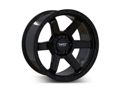 Thret Offroad Thunder Gloss Black 6-Lug Wheel; 18x9; 0mm Offset (19-23 Ranger)