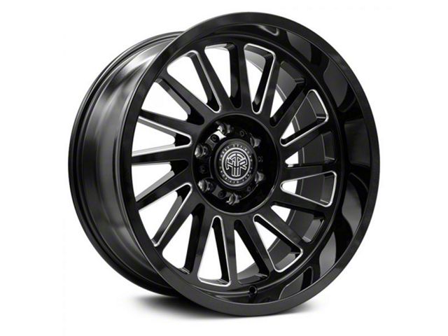 Thret Offroad Omega Gloss Black Milled 6-Lug Wheel; 20x10; -21mm Offset (2024 Ranger)