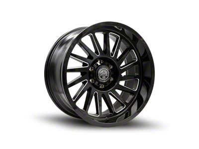 Thret Offroad Omega Gloss Black Milled 6-Lug Wheel; 20x10; -21mm Offset (99-06 Sierra 1500)