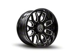 Thret Offroad Monarch Gloss Black Milled 6-Lug Wheel; 22x10; -21mm Offset (19-25 RAM 1500)