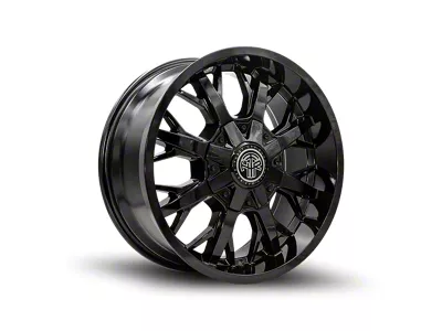 Thret Offroad Vulcan Gloss Black 8-Lug Wheel; 17x9; 0mm Offset (07-10 Silverado 2500 HD)