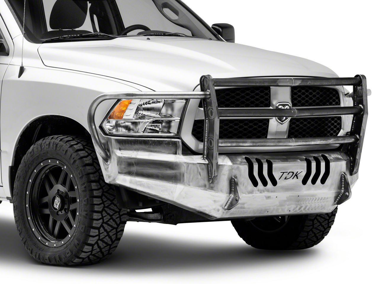 Throttle Down Kustoms RAM 1500 Standard Front Bumper with Grille Guard ...