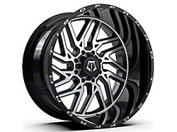 TIS 544MB Gloss Black Machined 8-Lug Wheel; 20x12; -44mm Offset (01-06 Sierra 3500 HD SRW)