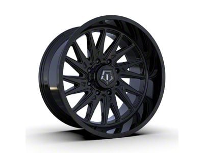 TIS 547B Gloss Black 8-Lug Wheel; 22x12; -44mm Offset (01-06 Silverado 2500 HD)