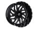 TIS 544 Gloss Black Milled 5-Lug Wheel; 20x10; -25mm Offset (02-08 RAM 1500, Excluding Mega Cab)