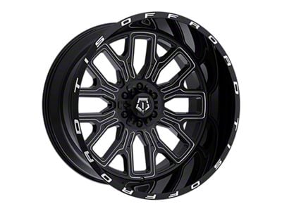 TIS 560 Gloss Black Milled 5-Lug Wheel; 20x10; -19mm Offset (02-08 RAM 1500, Excluding Mega Cab)