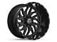 TIS 544BM Gloss Black Milled 8-Lug Wheel; 22x14; -76mm Offset (03-09 RAM 2500)