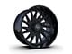 TIS 547B Gloss Black 8-Lug Wheel; 20x12; -44mm Offset (03-09 RAM 2500)