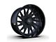 TIS 547B Gloss Black 8-Lug Wheel; 24x12; -44mm Offset (03-09 RAM 2500)