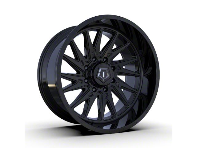 TIS 547B Gloss Black 8-Lug Wheel; 22x10; -19mm Offset (03-09 RAM 3500 SRW)