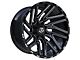 TIS 554BM Gloss Black Milled 8-Lug Wheel; 22x10; -19mm Offset (03-09 RAM 3500 SRW)