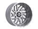 TIS 544 Gloss Silver with Brushed Face and Lip 6-Lug Wheel; 22x12; -44mm Offset (04-08 F-150)