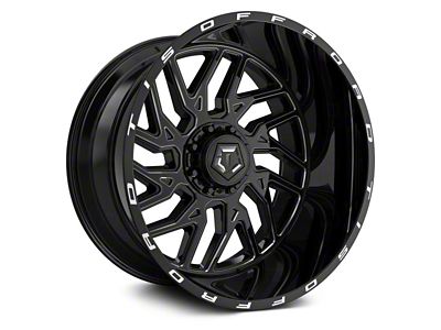 TIS 544BM Gloss Black 6-Lug Wheel; 22x14; -76mm Offset (04-08 F-150)