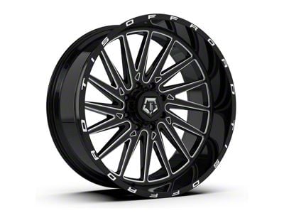 TIS 547B Gloss Black Milled 6-Lug Wheel; 20x10; -19mm Offset (04-08 F-150)