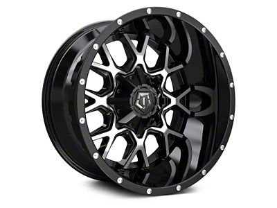 TIS 549MB Gloss Black Machined 6-Lug Wheel; 17x9; -12mm Offset (04-08 F-150)