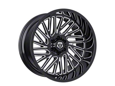 TIS 553 Gloss Black Milled 6-Lug Wheel; 20x10; -12mm Offset (04-08 F-150)