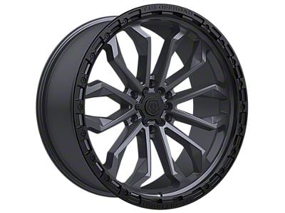 TIS 556 Satin Anthracite with Black Bead Ring 6-Lug Wheel; 17x9; 0mm Offset (04-08 F-150)