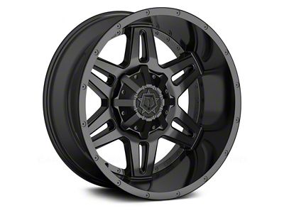 TIS 538B Satin Black 6-Lug Wheel; 17x9; -12mm Offset (07-13 Sierra 1500)