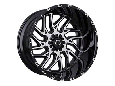 TIS 544 Gloss Black 6-Lug Wheel; 22x12; -44mm Offset (07-13 Sierra 1500)