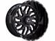 TIS 544BM Gloss Black Milled 6-Lug Wheel; 20x12; -51mm Offset (07-13 Sierra 1500)