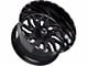 TIS 544BM Gloss Black Milled 6-Lug Wheel; 20x12; -51mm Offset (07-13 Sierra 1500)