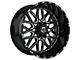 TIS 548BM Gloss Black Milled 6-Lug Wheel; 20x12; -44mm Offset (07-13 Sierra 1500)