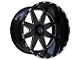 TIS 551BM Gloss Black Milled 6-Lug Wheel; 20x10; -25mm Offset (07-13 Sierra 1500)