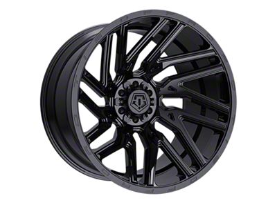 TIS 554 Gloss Black 6-Lug Wheel; 22x10; -19mm Offset (07-13 Sierra 1500)