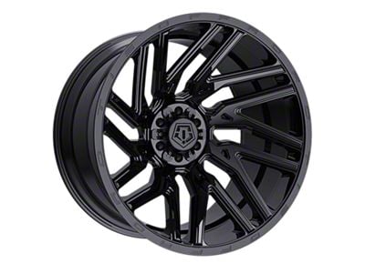 TIS 554 Gloss Black 6-Lug Wheel; 22x12; -44mm Offset (07-13 Sierra 1500)