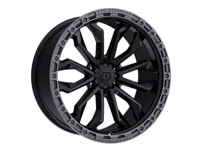 TIS 556 Satin Black with Anthracite Bead Ring 6-Lug Wheel; 17x9; 0mm Offset (07-13 Sierra 1500)